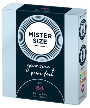 Mister Size vékony óvszer - 64mm 3db