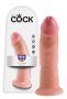 King Cock 9 - tapadótalpas élethű dildó 23cm - natúr