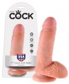 King Cock 7 herés dildó 18 cm - natúr