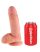 King Cock 7 herés dildó 18 cm - natúr