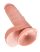 King Cock 7 herés dildó 18 cm - natúr