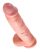 King Cock 10 herés nagy dildó 25 cm - natúr