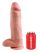 King Cock 12 herés nagy dildó 30 cm - natúr