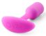 b-vibe Snug Plug 1 - anál dildó belső súllyal 55g - pink