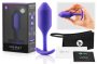 b-vibe Snug Plug 2 - dupla golyós anál dildó 114g - lila