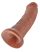 King Cock 8 dildó 20 cm - sötét natúr