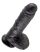 King Cock 8 herés dildó 20 cm - fekete