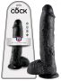 King Cock 10 herés dildó 25 cm - fekete