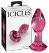 Icicles No. 79 - kúpos üveg anál dildó pink