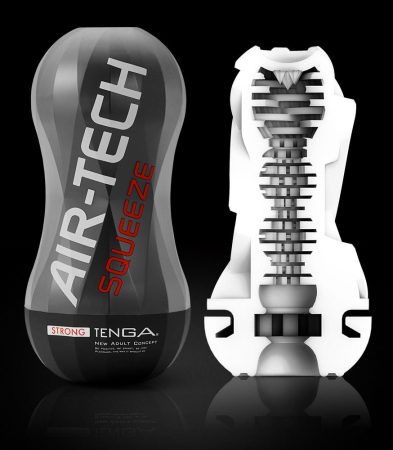 TENGA Air-Tech Squeeze Strong - szívó maszturbátor fekete