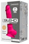 Silexd 7 - alakítható, tapadótalpas, herés dildó - 17,5cm pink