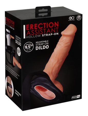 Erection Assistant - üreges felcsatolható dildó natúr