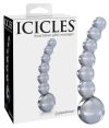 Icicles No. 66 - íves, gömbös, üveg dildó áttetsző