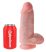 King Cock 9 Chubby - tapadótalpas, herés dildó 23cm - natúr