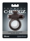 Pipedrem Fantasy C-Ringz - vibrációs péniszgyűrű fekete