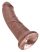 King Cock 8 dildó 20cm - barna