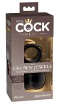 King Cock Elite Crown Jewels - lengőhere, péniszfeltét fekete