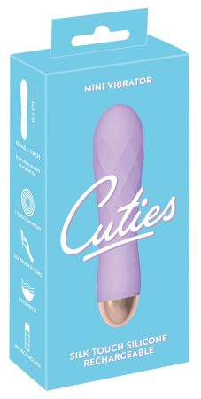 Cuties Mini - akkus, vízálló, rácsos vibrátor lila