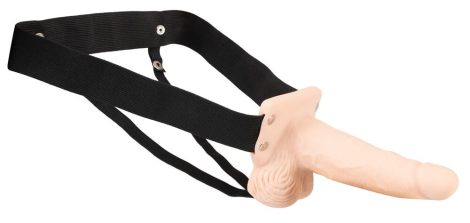 You2Toys Strap-on - akkus, üreges, felcsatolható vibrátor natúr