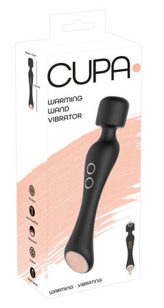 You2Toys CUPA Wand - akkus 2in1 masszírozó vibrátor fekete