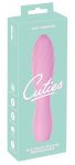 Cuties Mini 3 - akkus, vízálló, bordás vibrátor pink