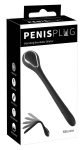 Penis Plug Dilator - akkus húgycsővibrátor 0,6-1,1cm - fekete