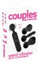 Couples Choice - akkus, melegítős masszírozó vibrátor fekete