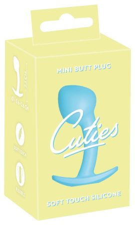 Cuties Mini Butt Plug - szilikon anál dildó - kék 2,6cm