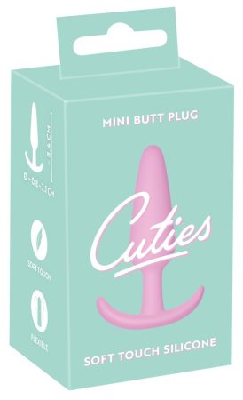 Cuties Mini Butt Plug - szilikon anál dildó - pink 2,1cm