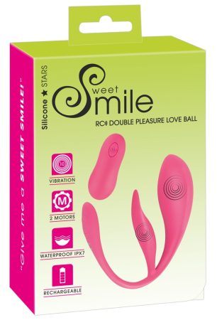 SMILE - akkus, rádiós vibrációs tojás pink