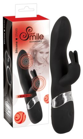 SMILE Blacky - USB-s kétmotoros vibrátor fekete