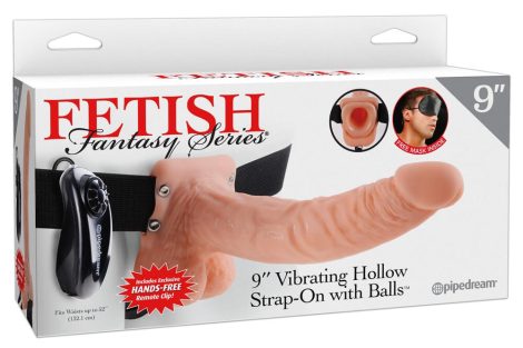 Fetish Strap-on 9 - felcsatolható vibrátor natúr