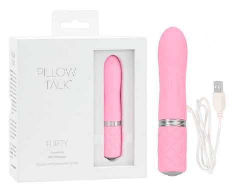 Pillow Talk Flirty - akkus rúd vibrátor pink