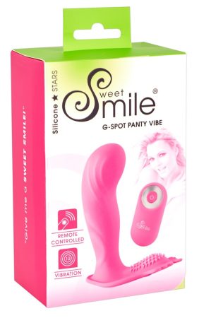 SMILE G-Spot Panty - akkus, rádiós felcsatolható vibrátor pink