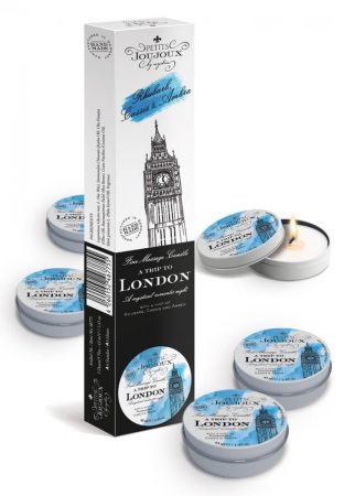 Petits Joujoux London masszázsgyertya - rebarbara-ámbra 5x43ml