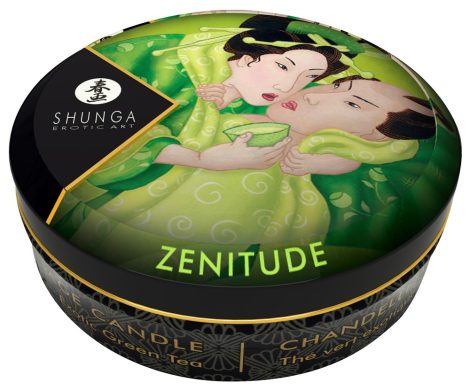 Shunga - masszázsgyertya - zöld tea 30ml