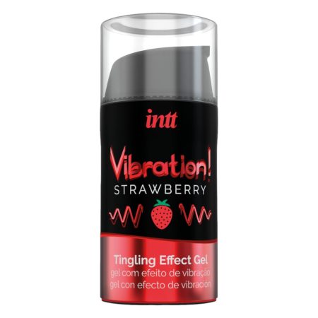 Intt Vibration! - folyékony vibrátor - eper 15ml