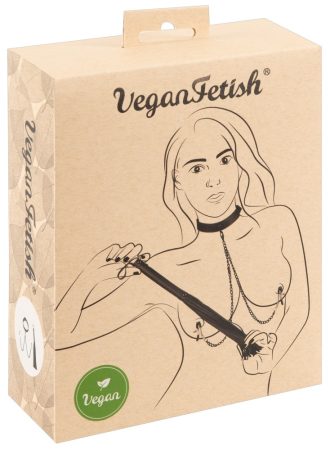 Vegan Fetish - fegyelmező szett fekete - 3 részes