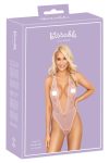 Kissable - mélyen dekoltált csipke body pink