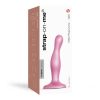 Strap-on-me Curvy S - hullámos, talpas dildó pink