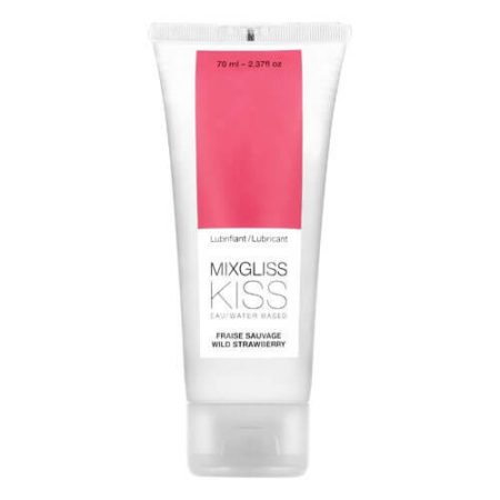 Mixgliss Kiss Wild - vízbázisú síkosító - eper 70ml