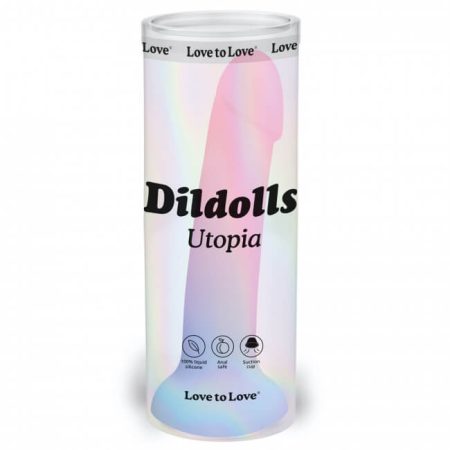 Dildolls Utopia - tapadótalpas szilikon dildó színes