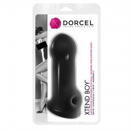 Dorcel Xtend Boy - szilikon péniszköpeny fekete