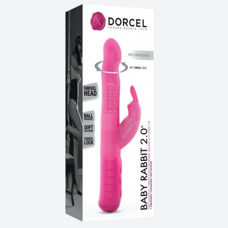 Dorcel Baby Rabbit 2.0 - akkus, csiklókaros vibrátor pink