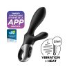 Satisfyer Heat Climax+ - okos, melegítő, karos análvibrátor (fekete)