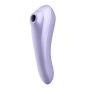   Satisfyer Dual Pleasure - okos léghullámos 2in1 vibrátor (lila)