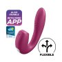   Satisfyer Sunray - akkus, léghullámos 2in1 vibrátor (piros)