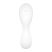 Satisfyer Curvy Trinity 5+ - okos léghullámos 2in1 vibrátor (fehér)