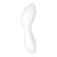 Satisfyer Curvy Trinity 5+ - okos léghullámos 2in1 vibrátor (fehér)