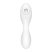 Satisfyer Curvy Trinity 5+ - okos léghullámos 2in1 vibrátor (fehér)